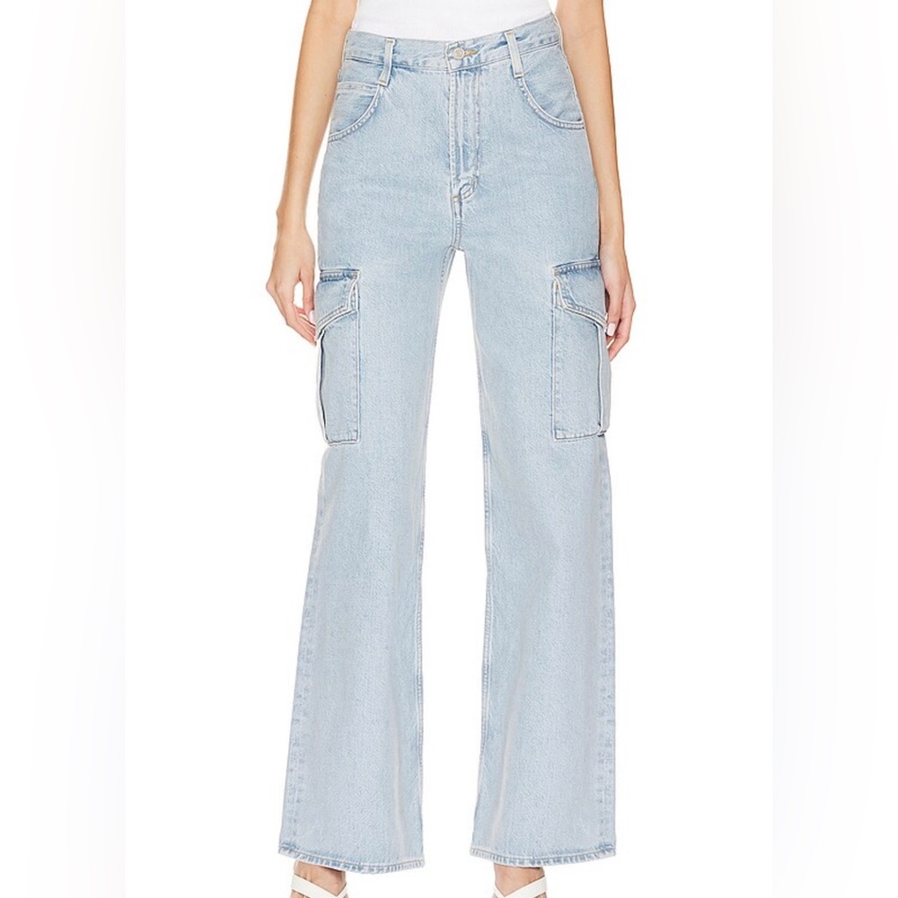 Agolde Minka Relaxed Flare Cargo Jeans Size 29